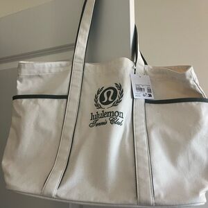 Lululemon Canvas “Tennis Club” Tote Bag